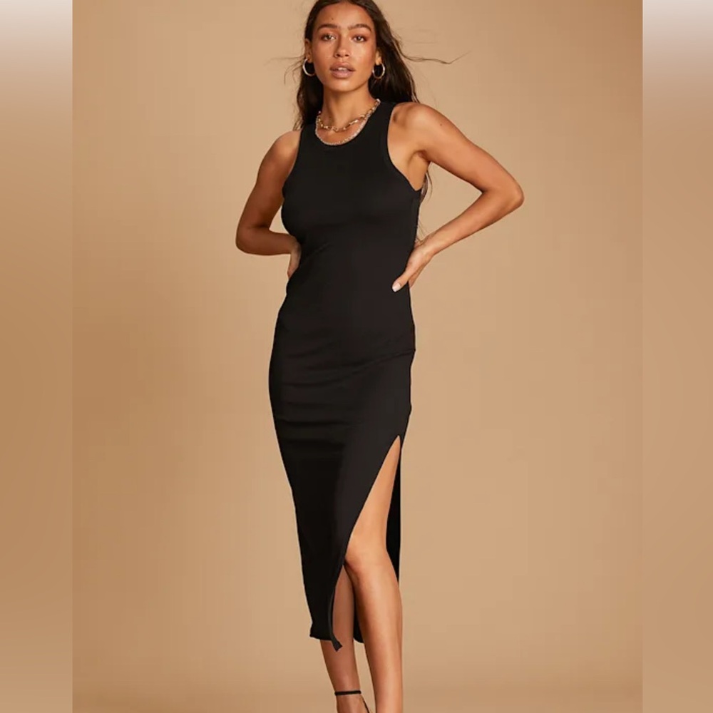 VICI black bodycon Midi Dress sz XL